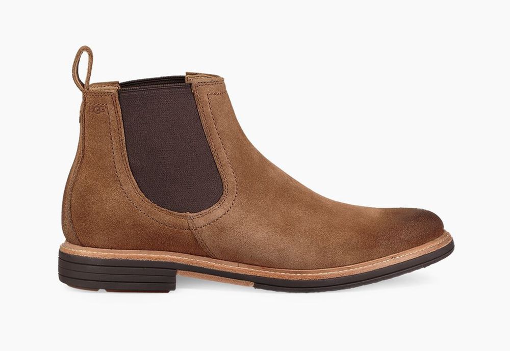 Ugg Baldvin - Mens Chelsea Boots - Brown - NZ (6491JXBCO)